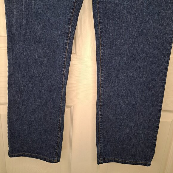 NYDJ Straight Leg Dark Wash Jeans Plus Size 16 - Picture 6 of 9
